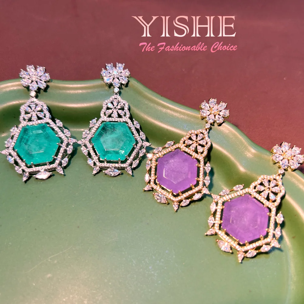 

Экспортные серьги класса haute couture для Европы и США, 5A, с родиевым и медным покрытием, из настоящего белого золота, Индия и Пакистан.