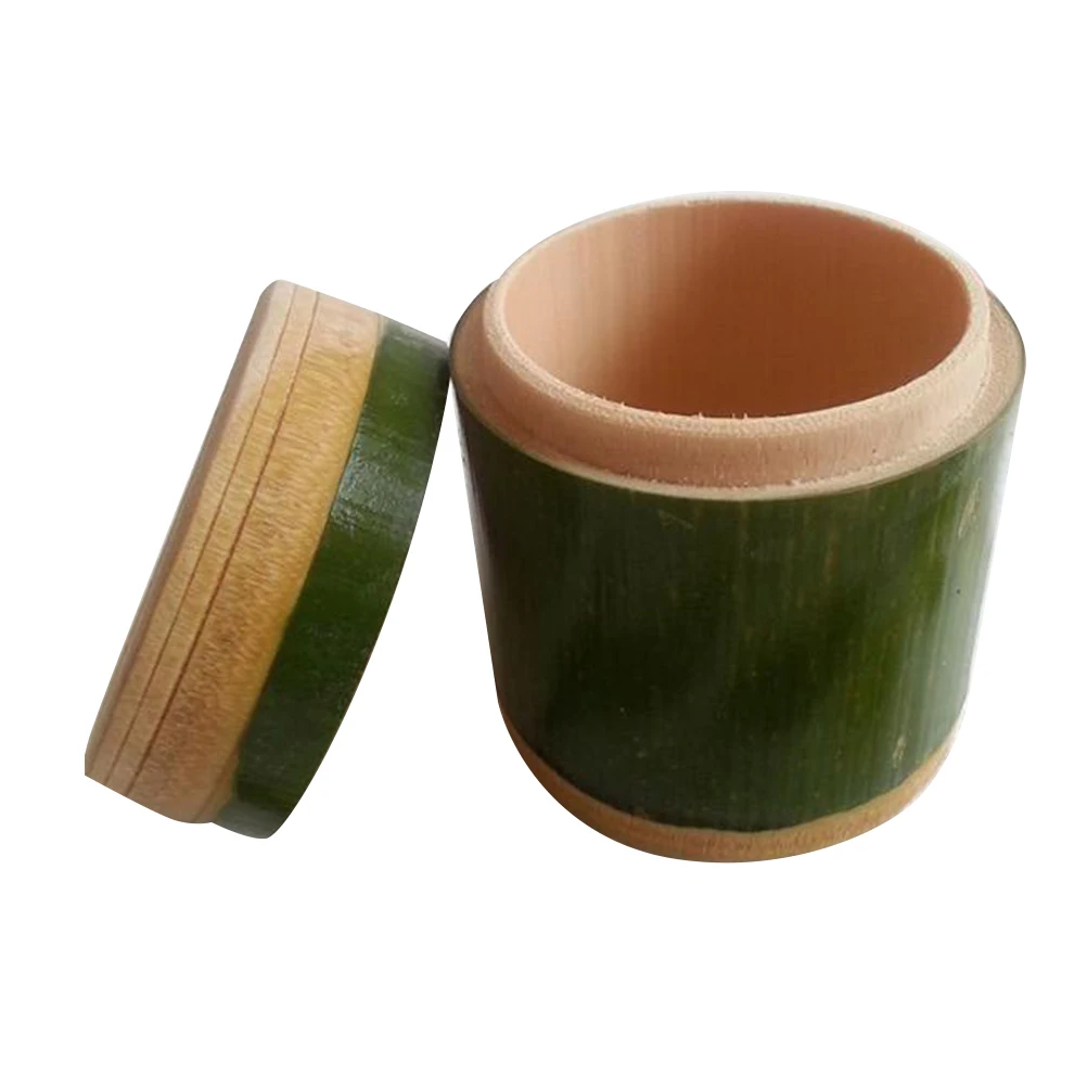 

Eco friendly Bamboo Food Storage Jar Vintage Tea Container Rice Pot Spice Coffee Nut Holder Pantry ganizer
