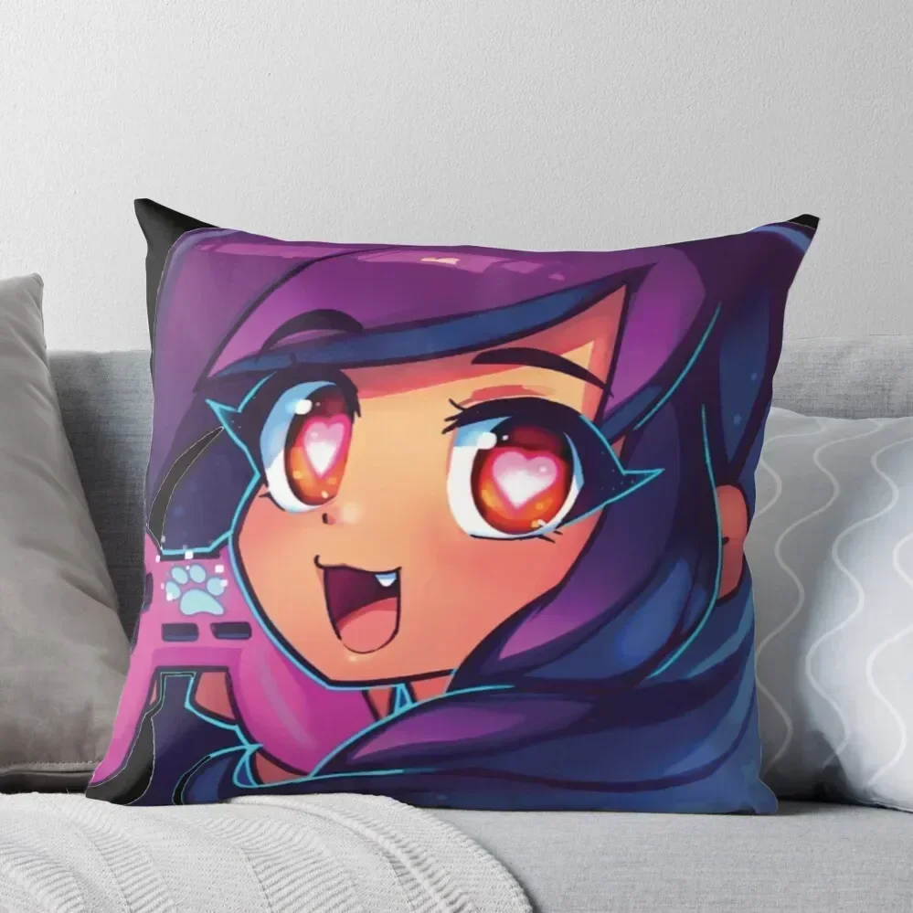 

Aphmau with video game Throw Pillow Anime Pillowcases Pillowcase pillow