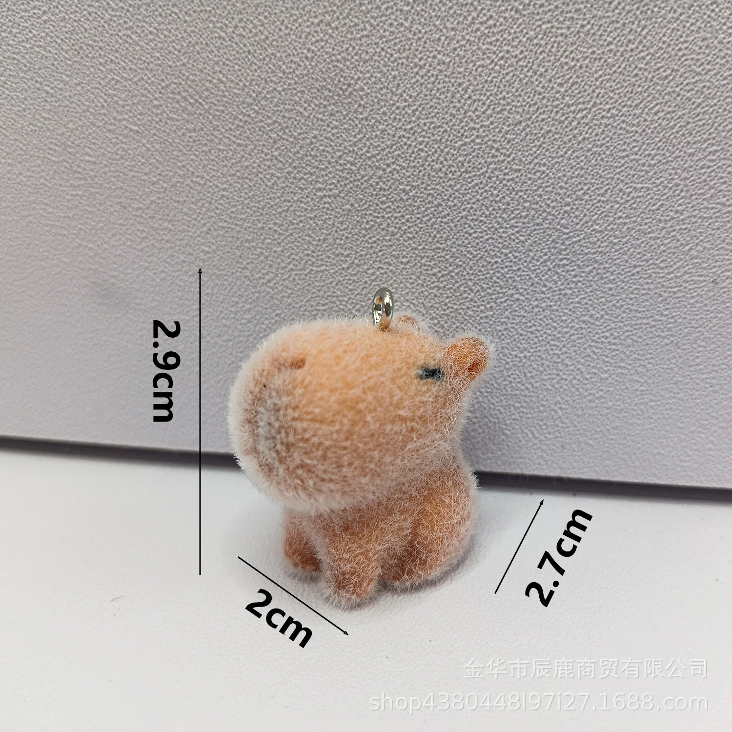 20pcs 3D Flocking Cute capybara Doll Cartoon Animal Resin Charms For Keychain Necklace Earrings Making DIY Jewelry Accessories