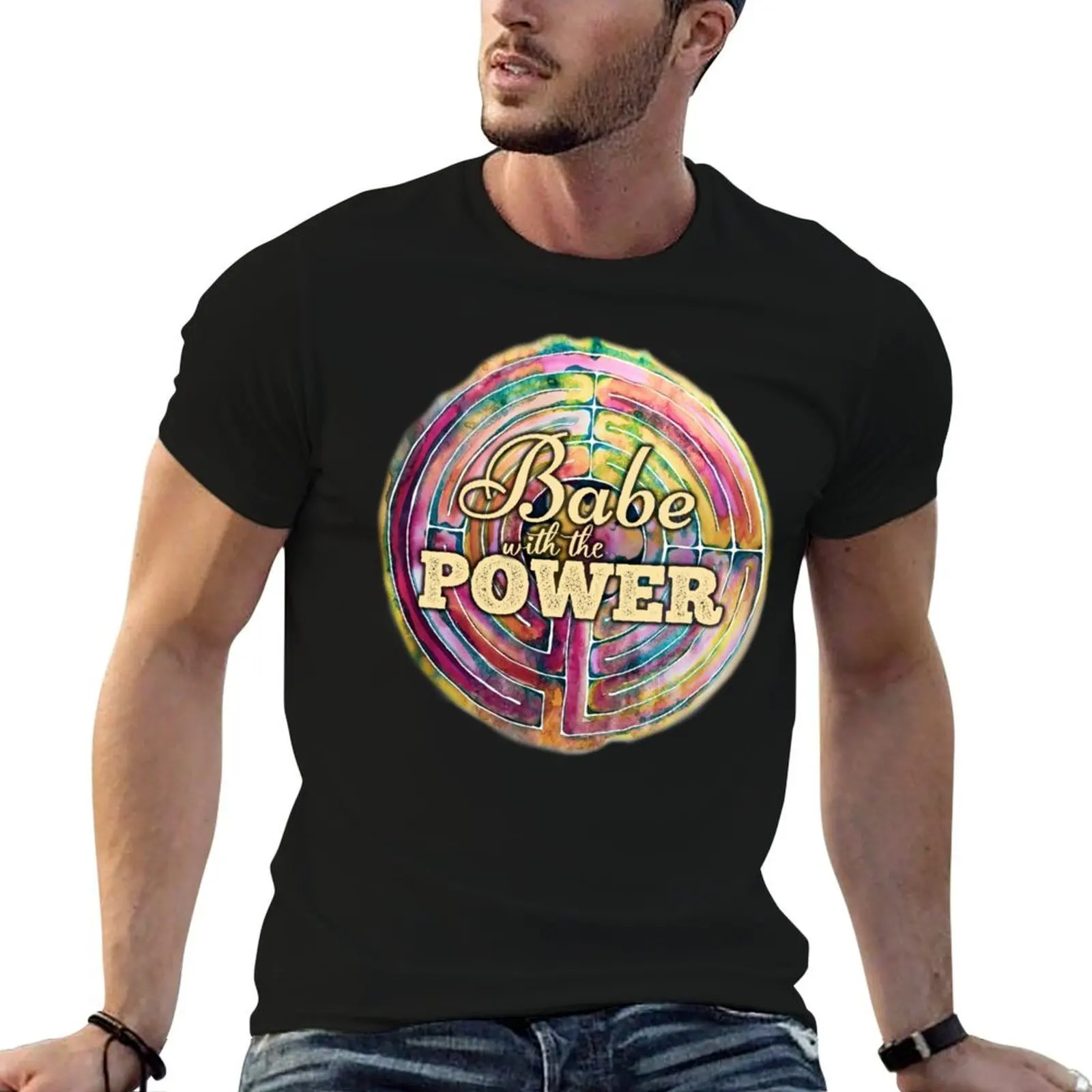 Labyrinth Babe with the Power T-Shirt Casual Holiday Short Sleeve Tee