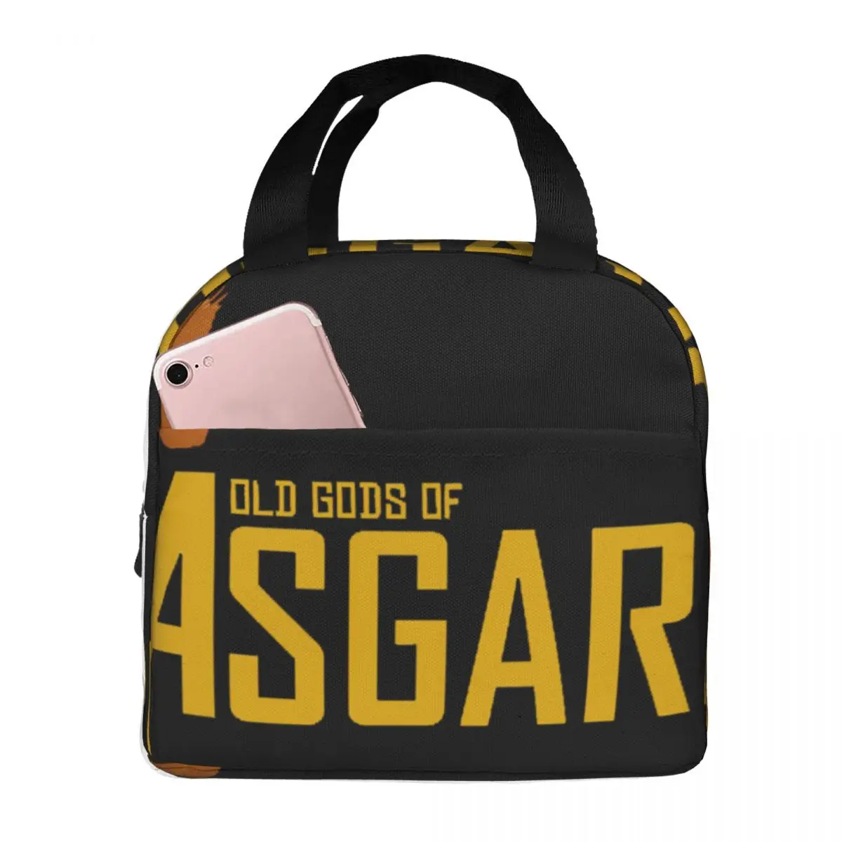 

Old Gods Of Asgard Lunch Bag Unisex Portable Cooler Insulated Lunch Box Food Bento Box