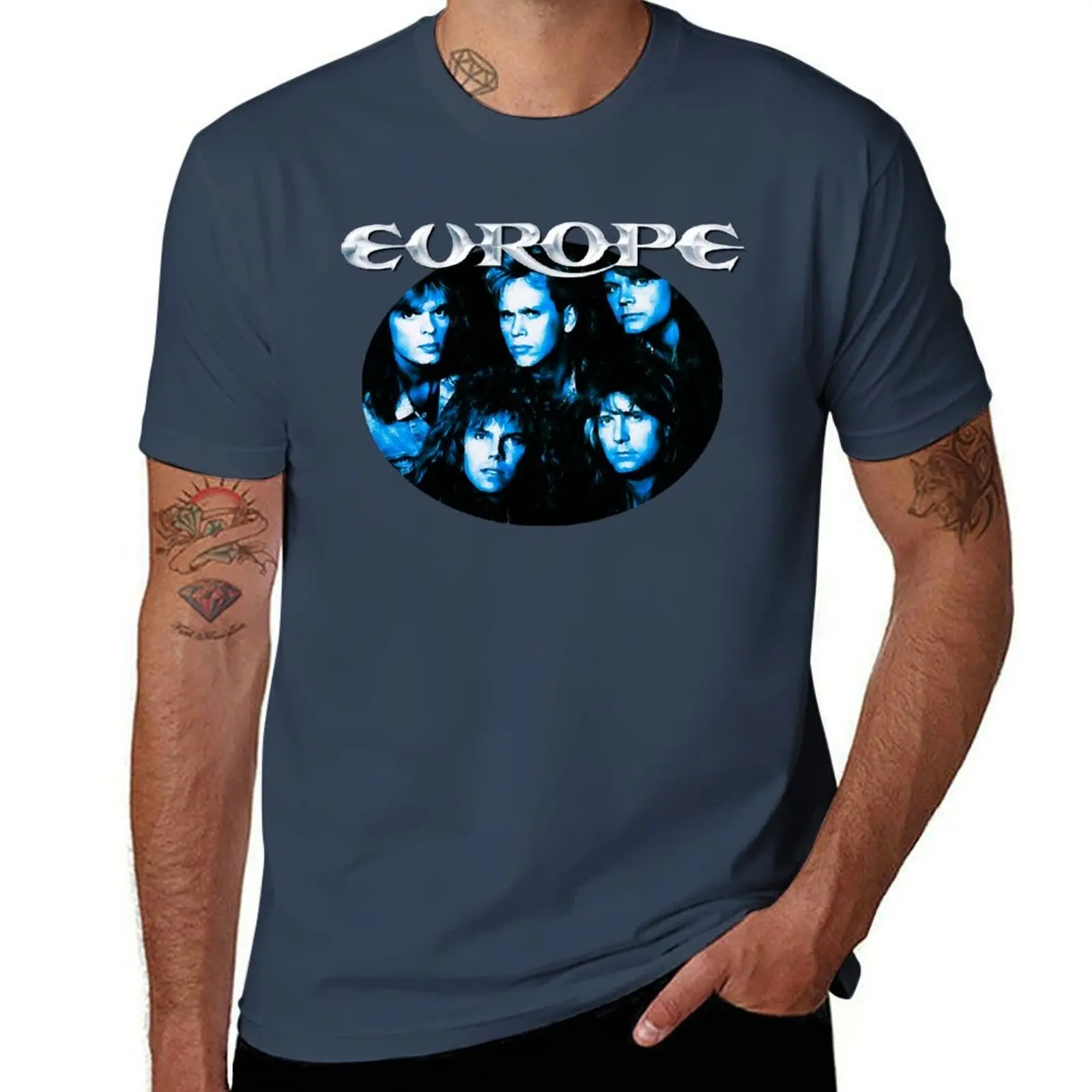 Europa la banda fuera de este mundo Joey Tempest John Leven Kee Marcello Ian Haugland Mic Michaeli Cla camiseta