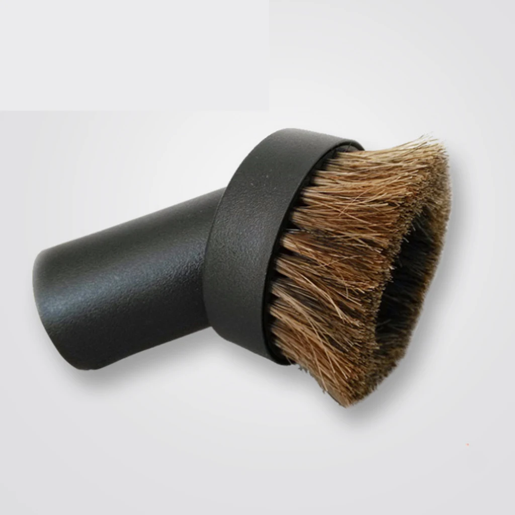 Horsehair Dusting Round Brush Durable Vacuum Cleaners Accessories Brown