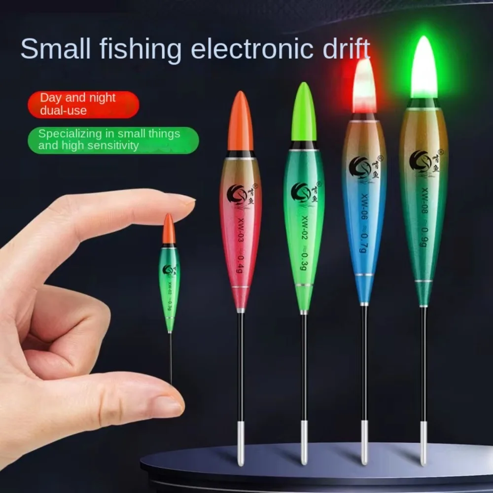 

Hot. Indicator Electronic Fishing float Buoy Strike Slip Drift Tube Light Float Red/Green Light Eye-catching Bobbers Long Tail