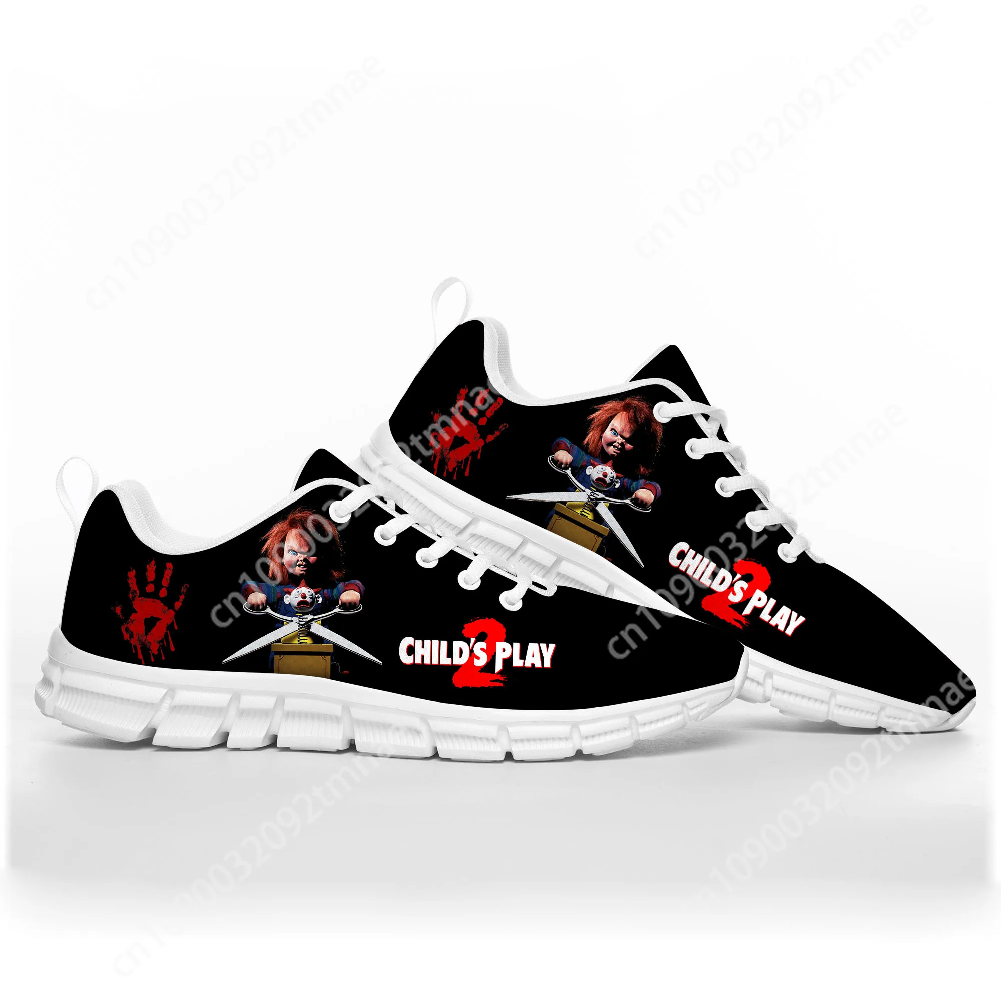 

Horror Movie Childs Play Chucky Sports Shoes Mens Womens Teenager Kids Children Sneakers Casual Custom High Custom Couple Shoes