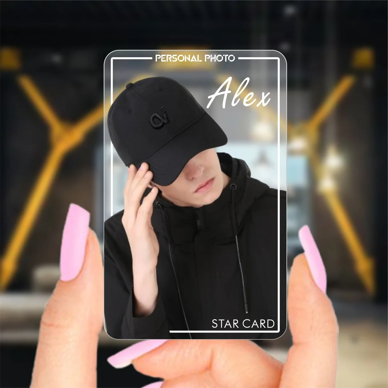 100/200/500 PCS Transparent PVC Free customization of star cards kpop photocard Personal Art Photo Card