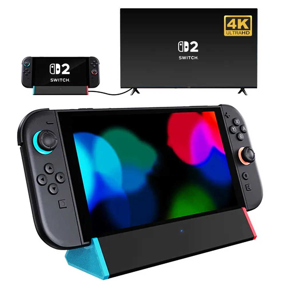 

4K TV Dock Station For Nintendo Switch 2 4K@120Hz HDMI-compatible Adapter Type C Port/USB Port Switch 2 Game Accessories