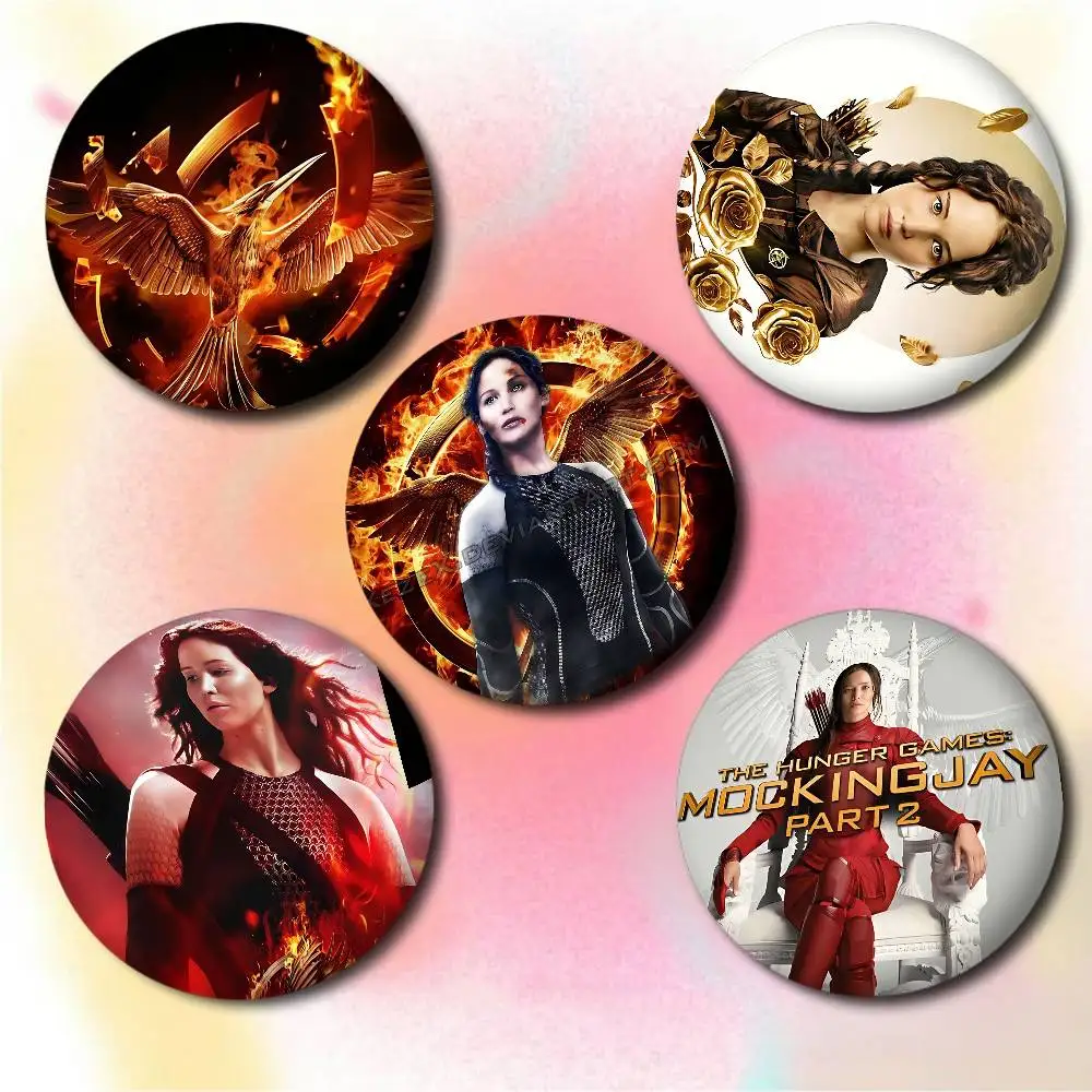 The Hunger Games Badges Creative Tinplate Soft Button Pins Animal Icon Brooch Lapel Backpack Badge
