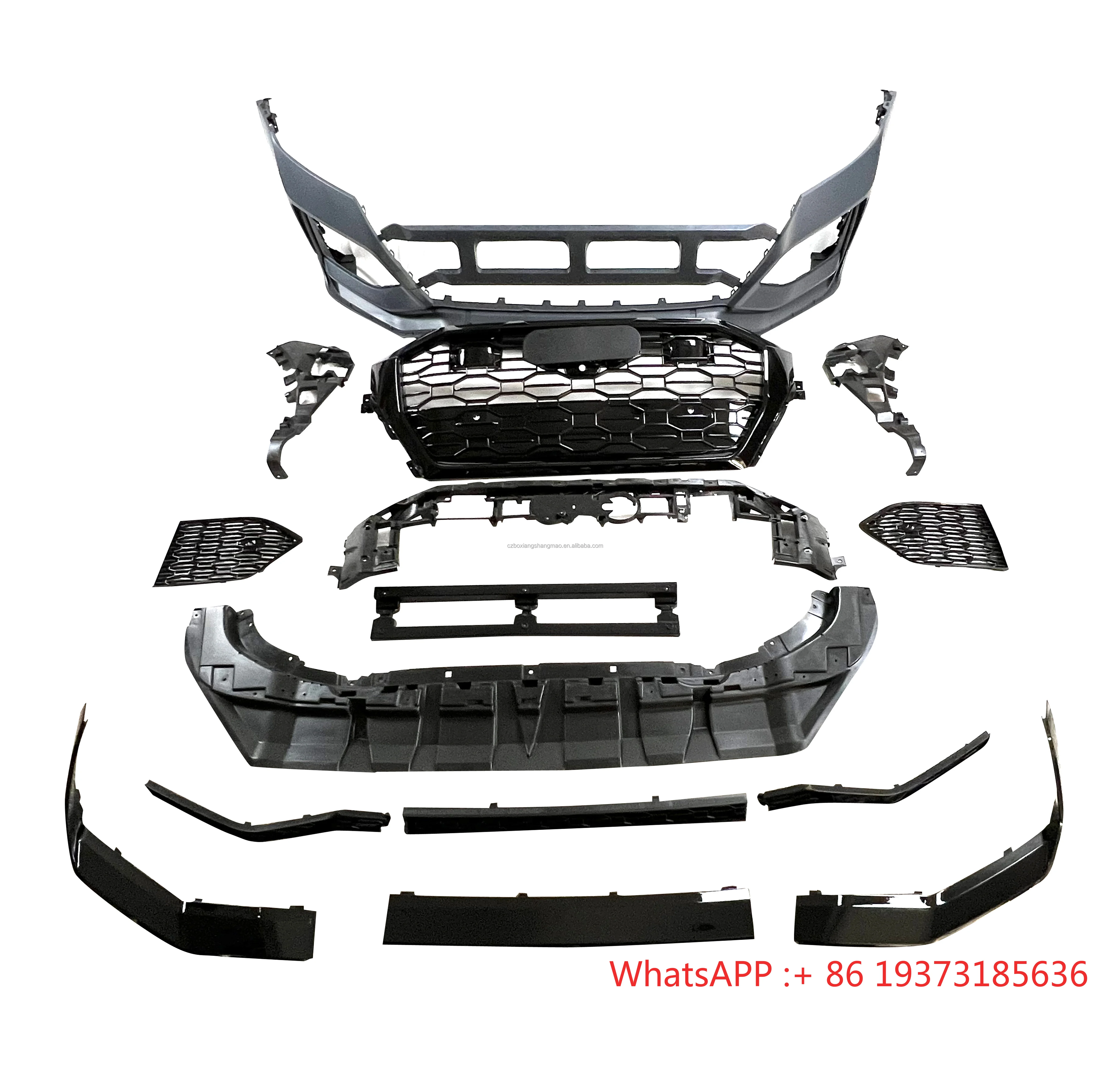Hot Sale Car Body Kit Q8 Upgrade to RSQ8 Style Front Bumper with Grille for Audi Q8 SQ8 2018 2019 2020 2021 2022