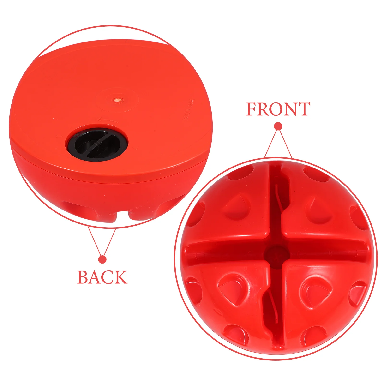 

2pcs Soccer Corner Flag Base Plastic Weighted Pole Base For Agility Speed Training Basketball Football Practice Equipment