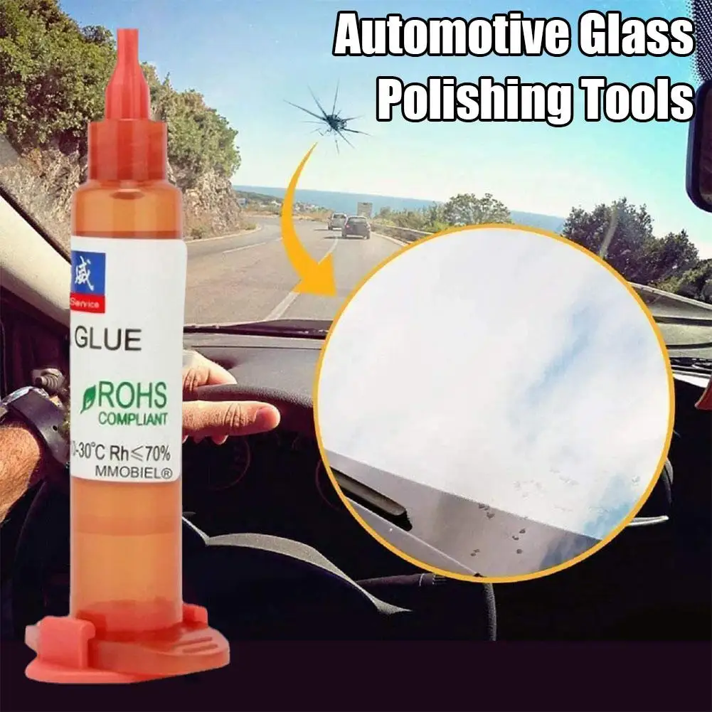 10ml Optical Glue Glue Car Window Glass Scratches Tools Cracks Glass Repair Tools Crack Polishing Broken Long D7K8