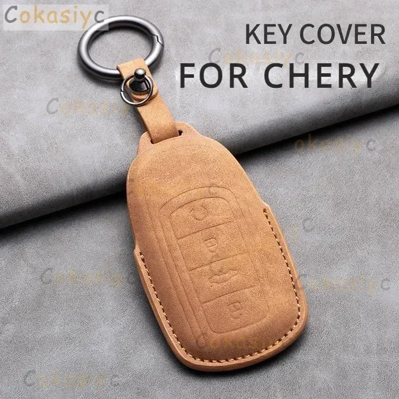 4 Button Leather Ca… - image