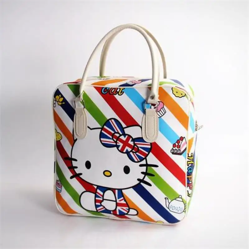 헬로 키티 산리오 소녀 만화 여행 가방 애니메이션 카와이 휴대용 컬렉션 세면 용품 가방 메이크업 가방 새로운 스타일 유행 달콤한
