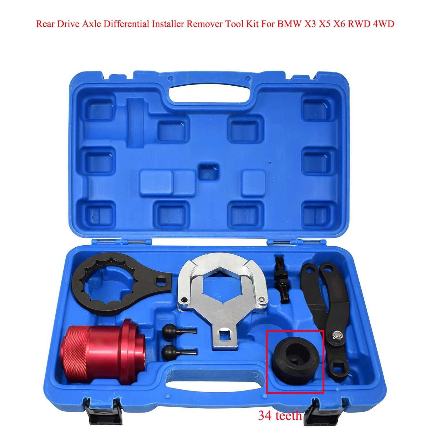 Rear Drive Axle Differential Installer Remover Tool Kit For BMW X3 X5 X6 RWD 4WD OEM Replacement 335040 335050 335060