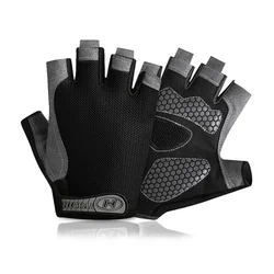 New Models Fitness Exercise Glove Fingerless Men Women Bodybuilding Exercise Sports Gloves   Slip Breathable Wear Resistant