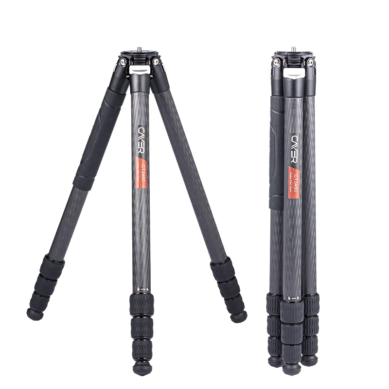 Cayer CT3480 Carbon Fiber Heavy Duty High Quality Camera and Video Tripod for SLR DSLR Video recorder and camcorder