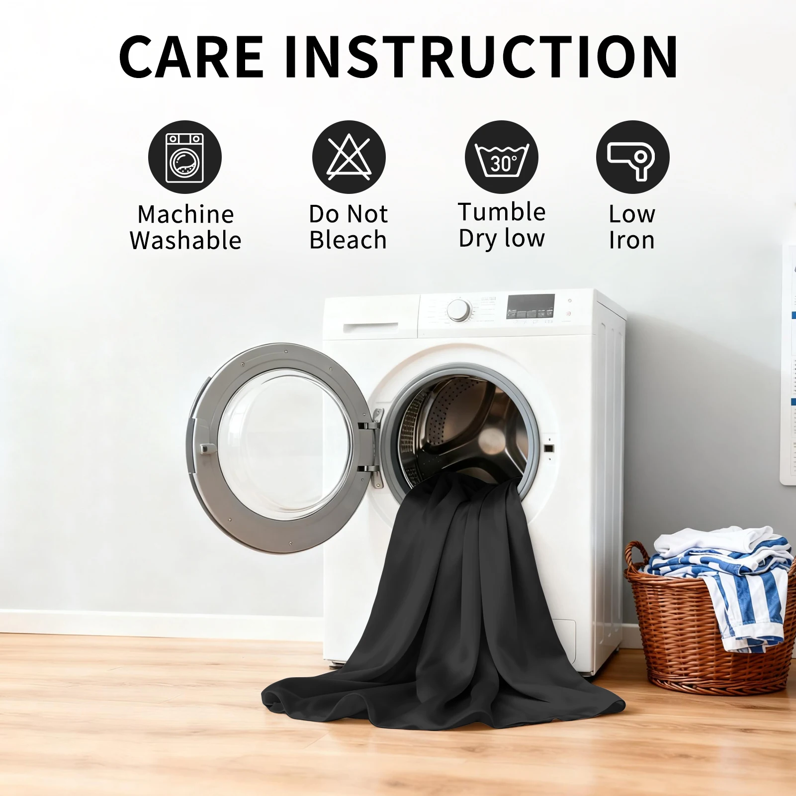 2 لوحة الصلبة 100% ستائر التعتيم مع الحلقات مجموع الخصوصية الستائر لغرفة النوم غرفة المعيشة ديكور المنزل الطرف #5