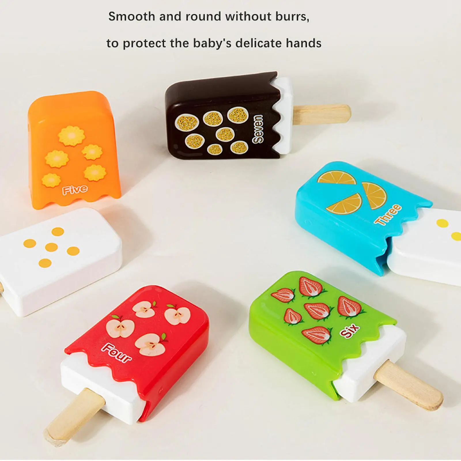 Cijfers Ice Pops Ouder-kind Speelgoed Kinderen Wiskunde voor kinderen vanaf 3 jaar Jongens en meisjes Interactie Verlichting Cognitief Educatief