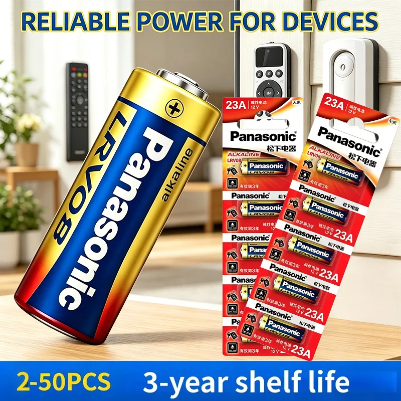 23A 12V Alkaline Battery A23 MN21 V23GA LRV08 Disposable Dry Cell Batteries For Key Fob Remote Control Doorbell Security Alarm