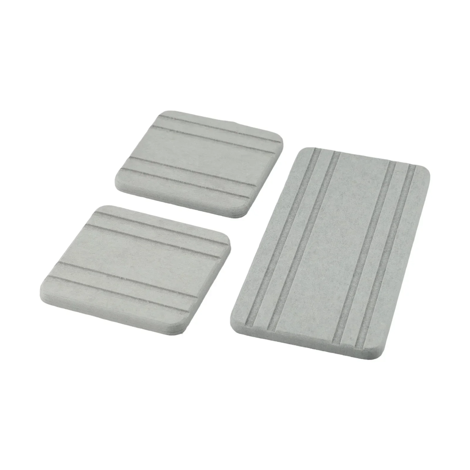 Set of 3 Natural Diatomaceous Earth Coasters Effective Drying Trays with Silicone Feet to Keep Your Space Clutter