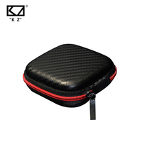 Original KZ Square Portability Case Wired Earphone Bag Common Mobile Phone Earbuds Mini Box Portable Headset Package Microphone