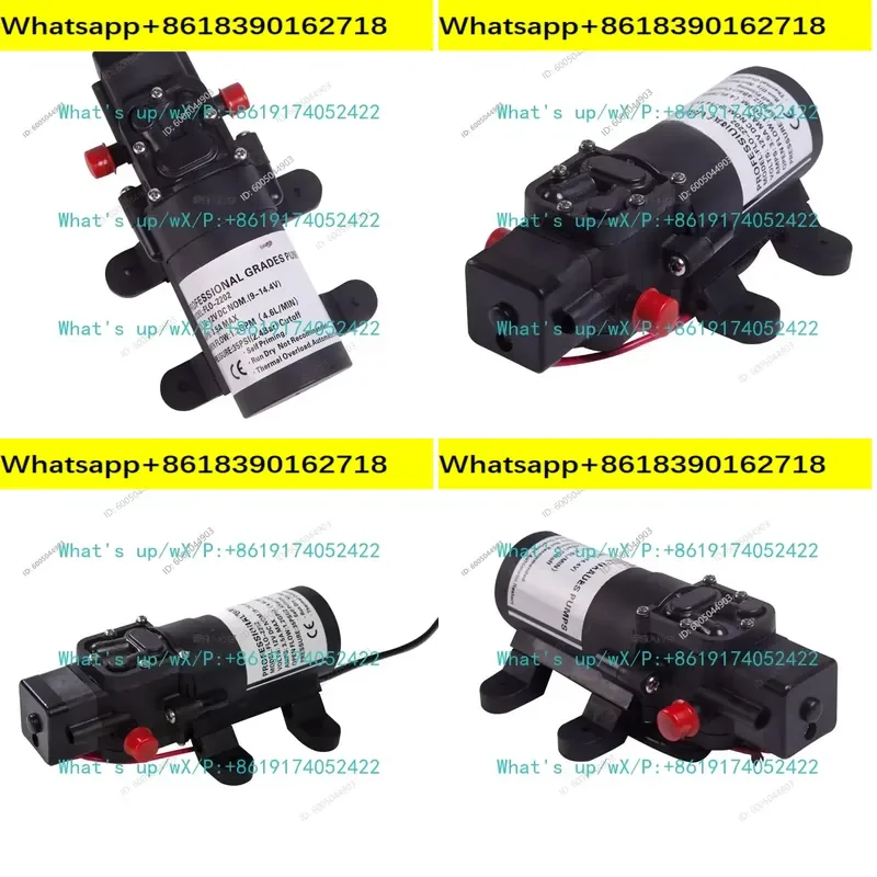 60W12v intelligent micro diaphragm pump household self-priming pump spray watering return cooling spray flower watering
