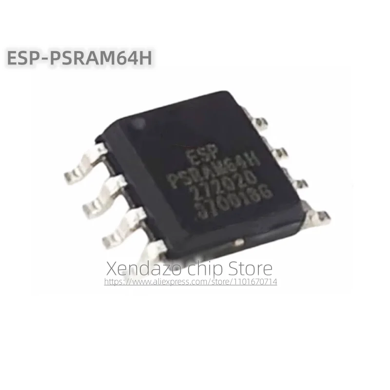 2pcs/lot ESP-PSRAM64H PSRAM64H SOP-8 package Original genuine 3.3V 64Mbit Pseudo static random access memory chip