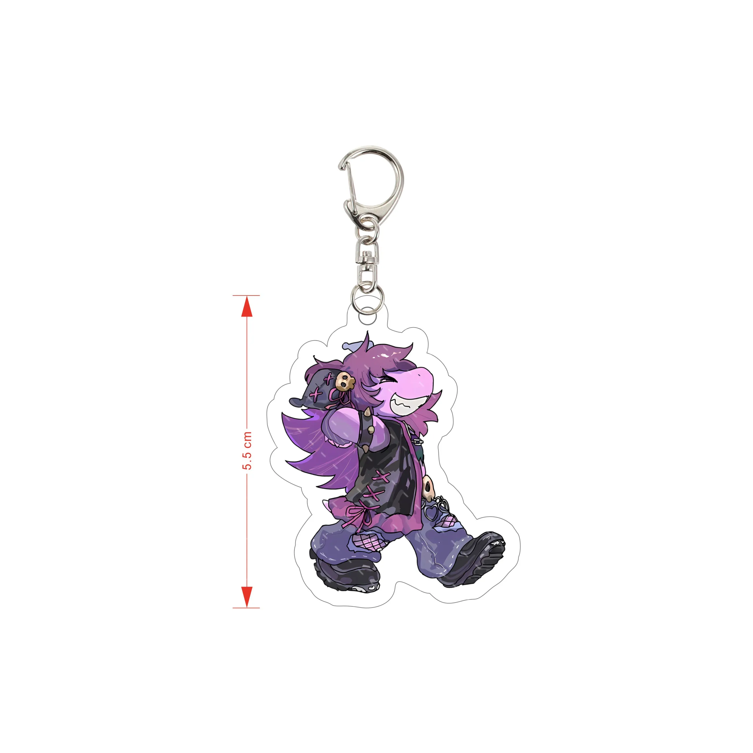 Undertale Game Acrylic Keychain 6CM Chibi Toriel Asriel Susie Frisk Double-sided Laminated Print Backpack Pendant Birthday Gift