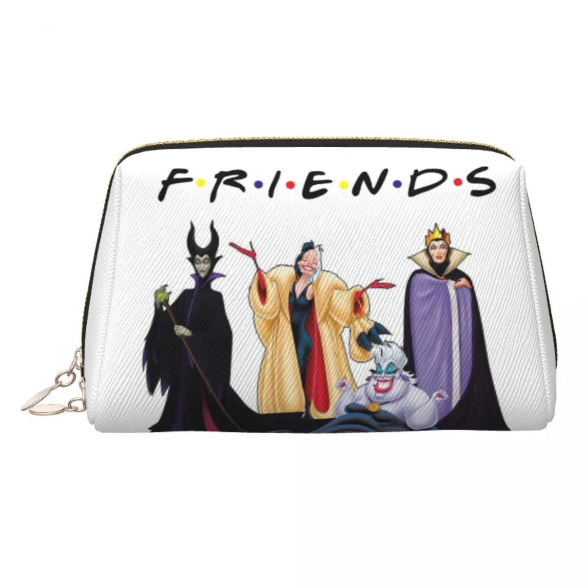 

Custom Villains Friend Group Print Classic Movies Makeup Bag Women Travel Cosmetic Organizer Cute Storage Toiletry Bags