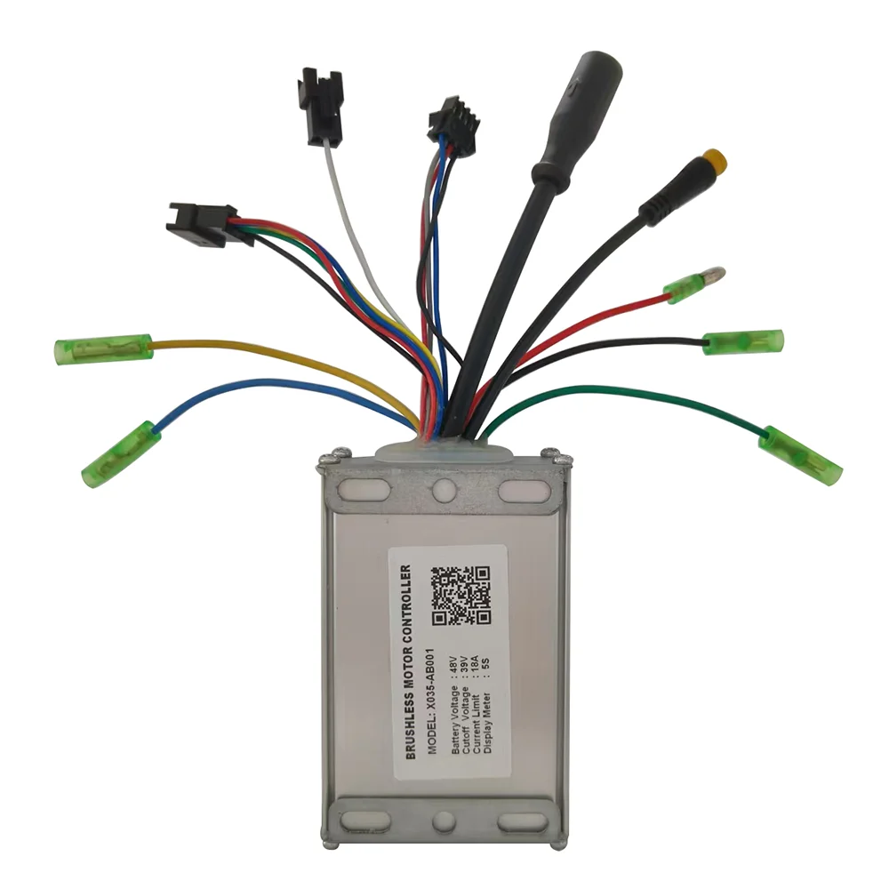 

X035-AB001 Ebike Brushless Motor Controller 48V 18A for 5S Protocol Electric Scooters MTB Ebike Accessories Speed Controller