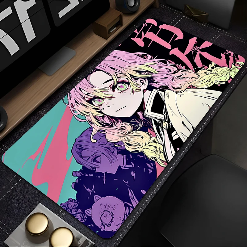 Mouse Pad Non-Slip Rubber mousepads Game player notebook computer Pad table mat PC carpet Demon Slayer Kanroji Mitsuri Mousepad