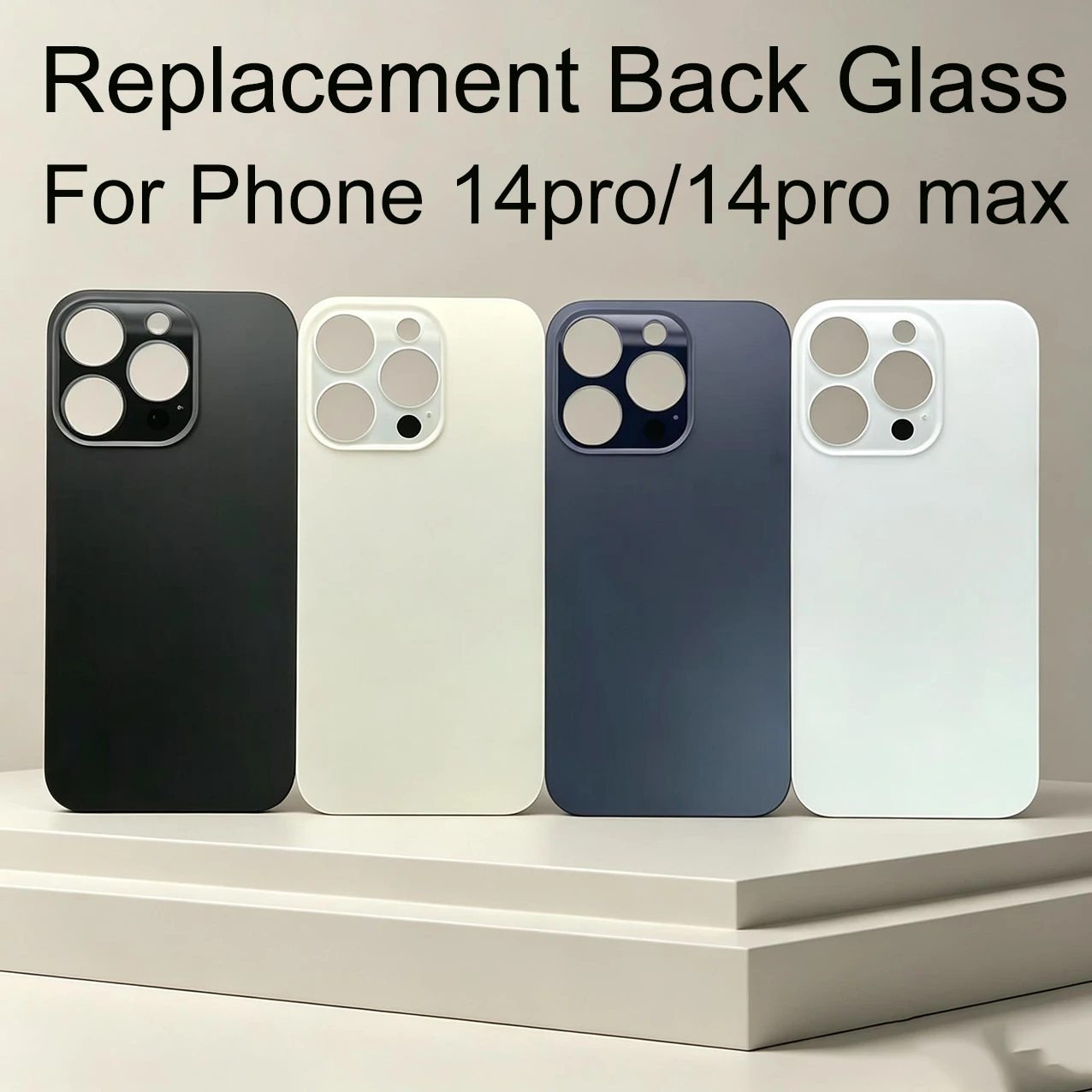 Replacement Housing Shell Back Glass For iPhone 14 Pro 14 Pro Max, Repair Parts For Cracked Damaged Rear Cover Panel