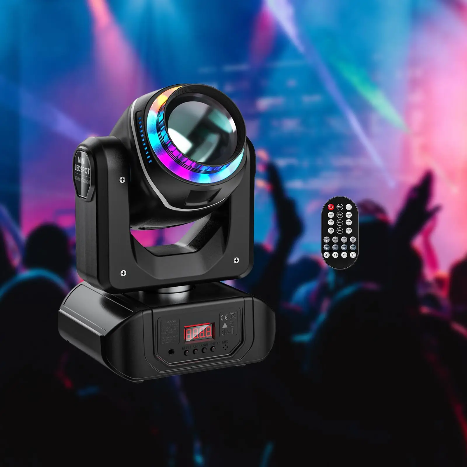 Moving Head Light Strobe Effects Professional Dmx512 Control Color/Pattern Changes 80 W Accessories for Club Wedding Bar KTV DJ