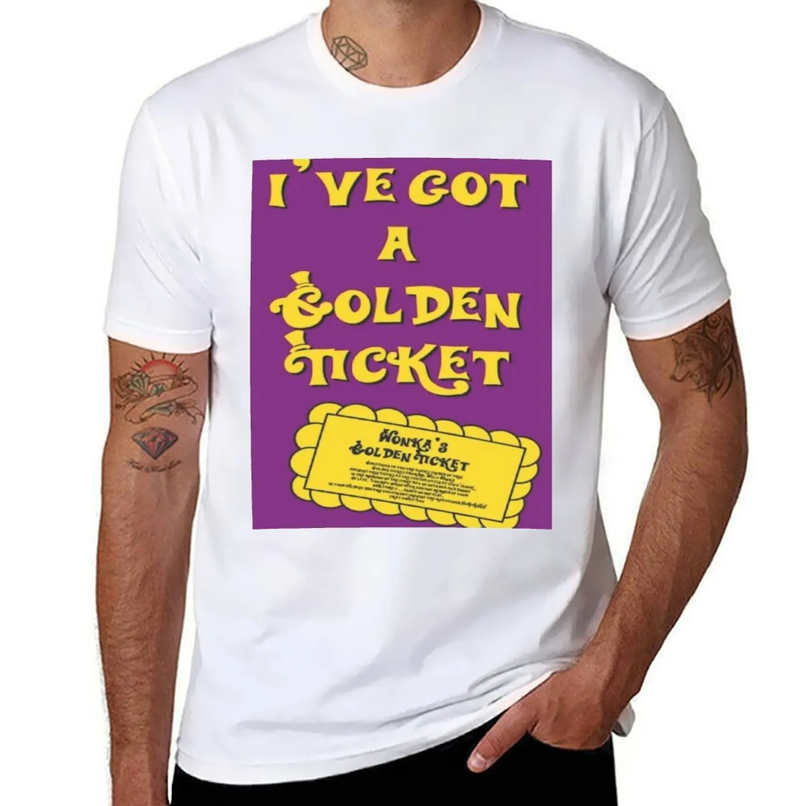 

I've Got A Golden Ticket T-Shirt t shirts for man graphic vintage t shirt man luxury T-Shirt