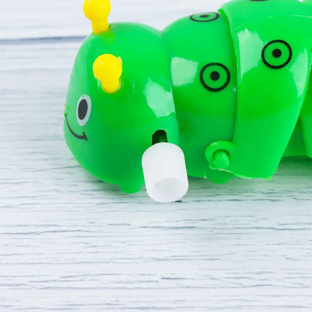 per bambini piccoli Giocattolo a carica classica divertente in plastica a forma di bruco dei cartoni animati