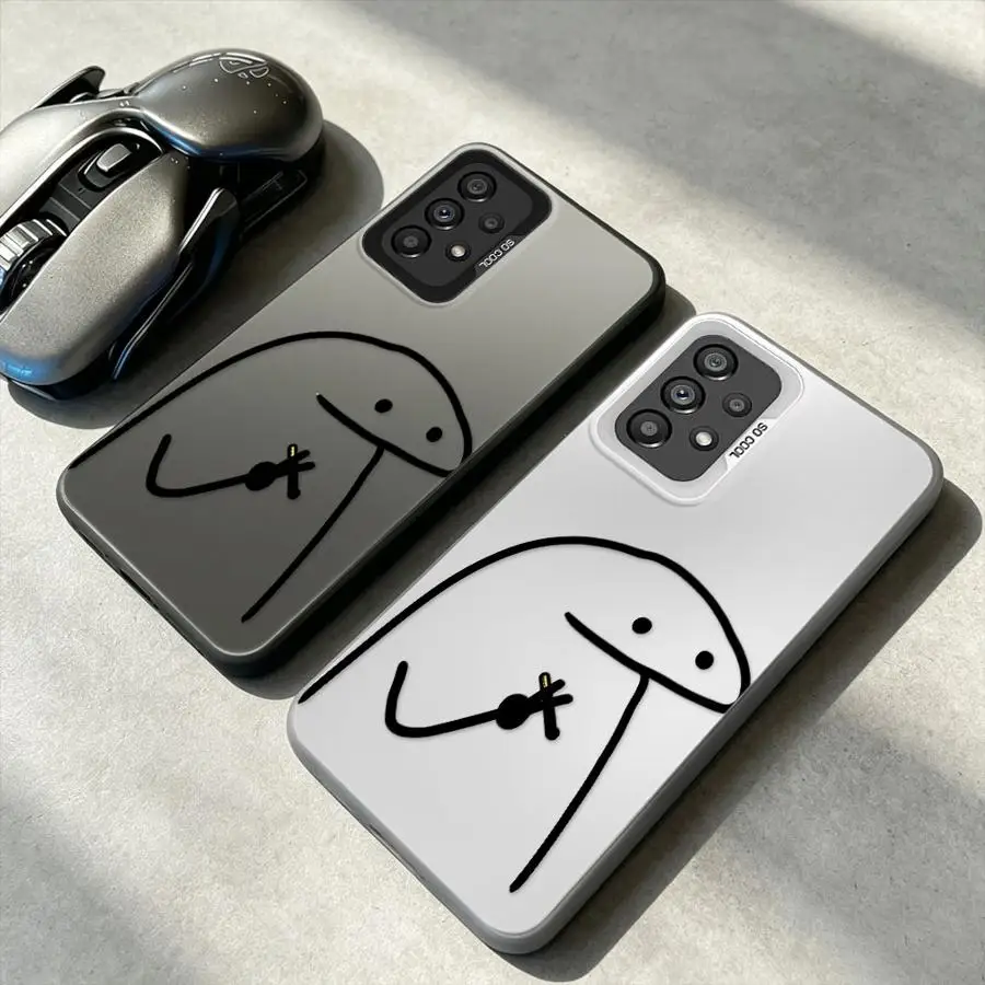 Sad Slouch Man Case for Samsung Galaxy A13 A16 A34 A72 A23 A71 A12 A32 A36 A54 A25 A73 A17 A52 A14 A56 Phone Cover