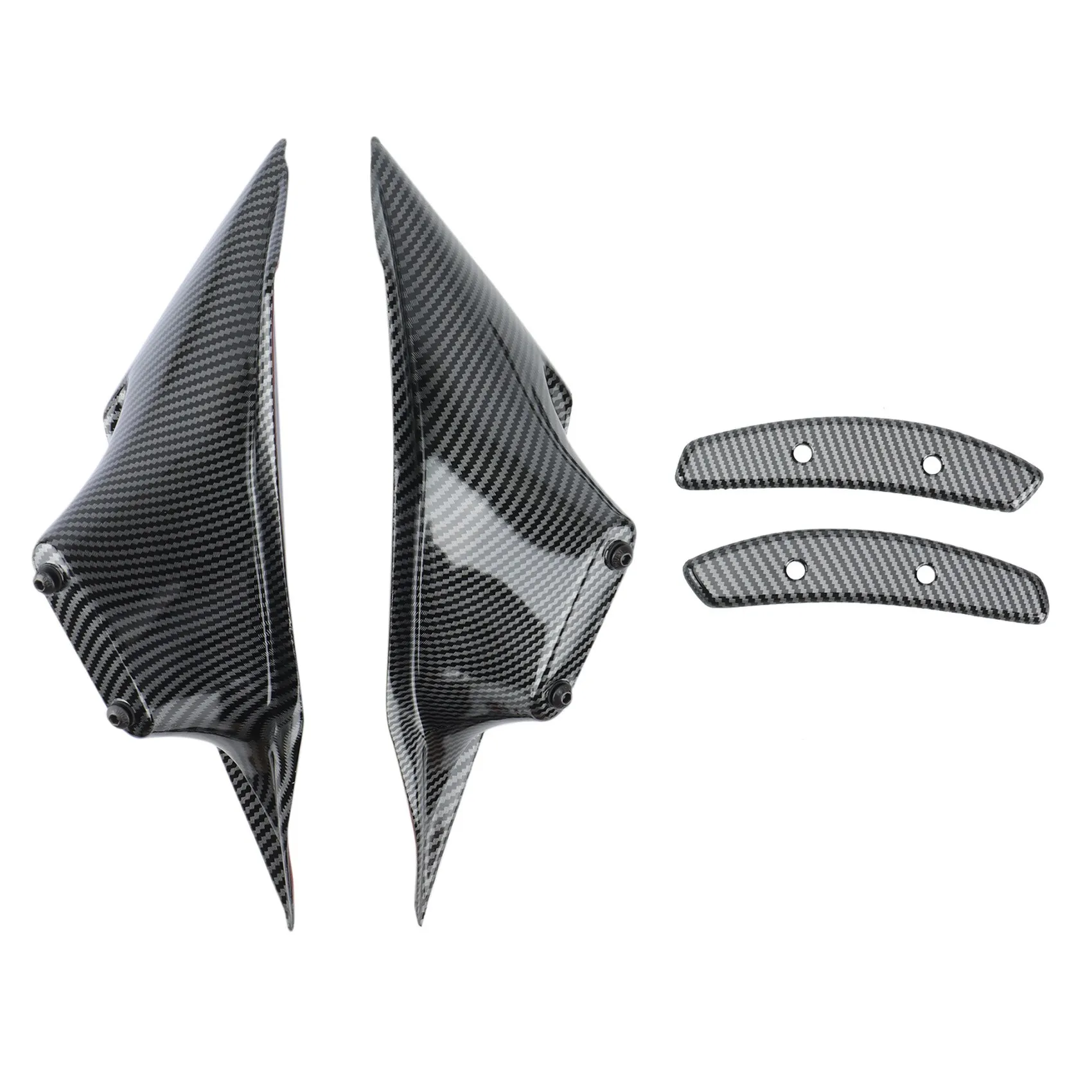 Motorcycle Fairing Parts Aerodynamic Wing Kit Fixed Winglet Fairing Wing for Honda CBR650R CBR 650 R 2019-2021(Carbon)