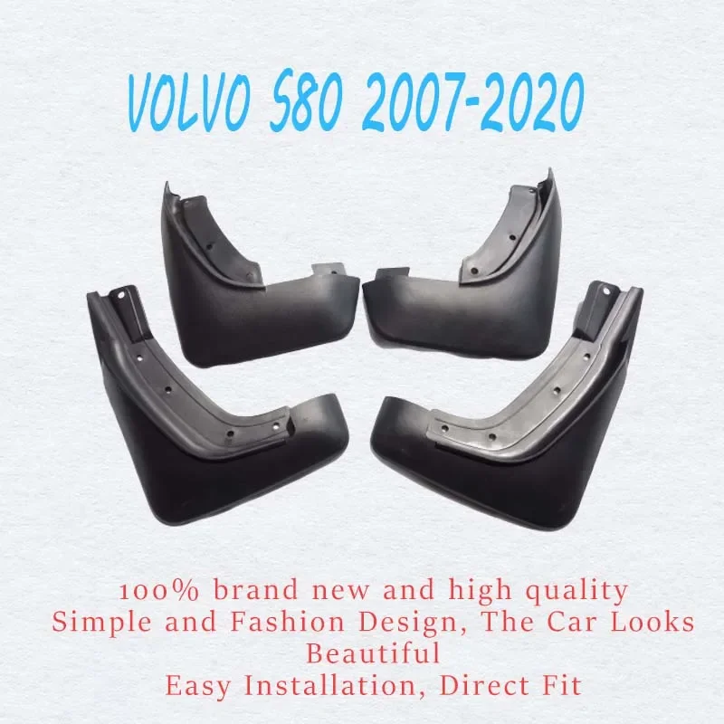 FFor volvo s80 2007 2008 2009 2010 2011 2012 2013 2014 Mudguard Fender Mud Flap Guards Splash Mudflaps Car Accessories 4pcs