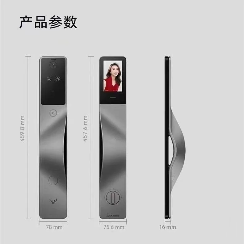 V5 Max Lock in Palm vein 3D facial recognition visual camera Homekit Mihome smart intelligent electronic fingerprint door lock