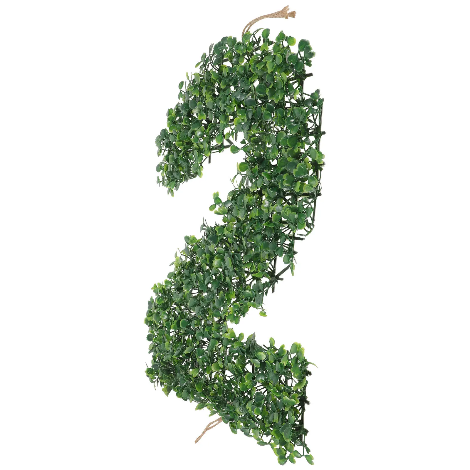 

Number 2 Greenery Photo Prop Bright Color Not Easy to Break Fade Anniversary Party Number Sign Two Birthday Decorations