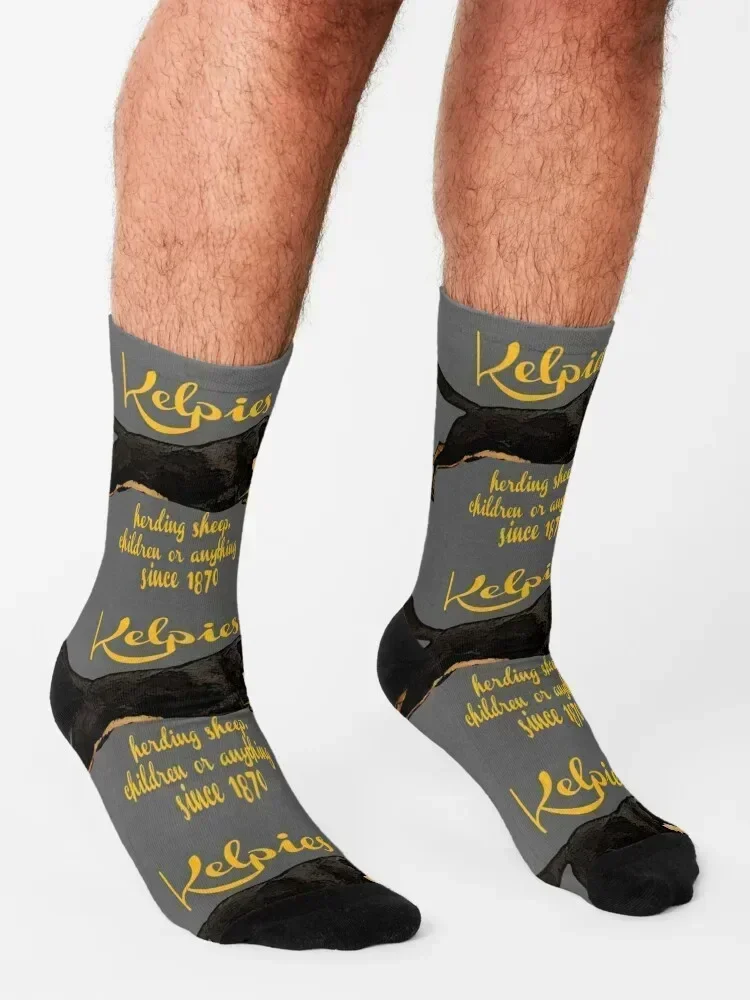 Kelpies, herding everything since 1870 Socks Running gym anti-slip with print Man Socks Women's