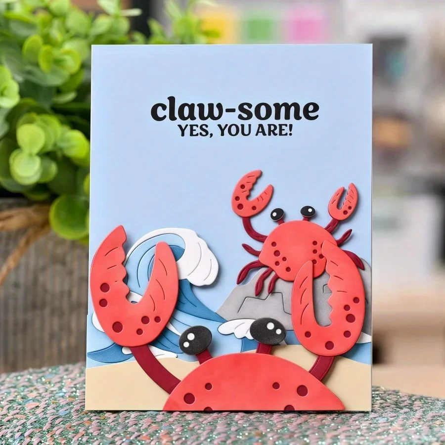 

2025 New Arrival Sea Waves Coast Metal Cutting Dies for DIY Scrapbooking Card Making Stencils Embossing Craft Decoration