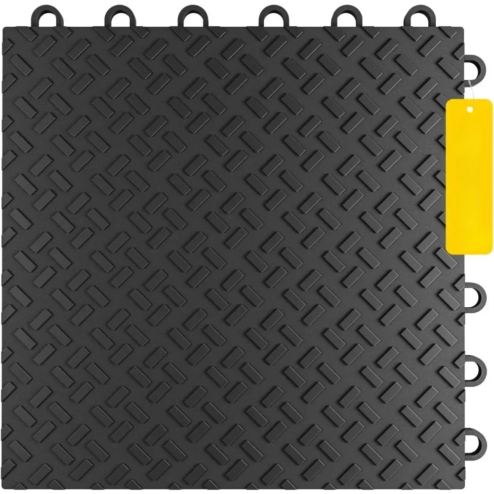 Garage Floor Tiles Pack of 48Interlocking garage Flooring Tiles Oil 12x12 Inch Modular Garage Tiles with 40000 lbs Load Capacity