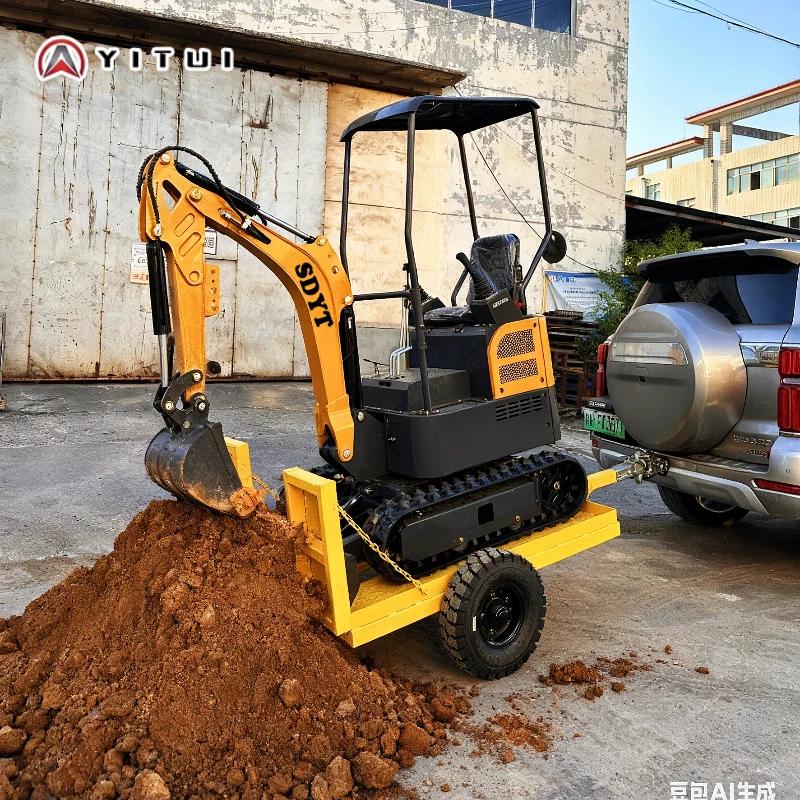 صندوق خشبي صغير للحفارة يتم شحنه محرك كوبوتا مخصص آلات زراعية هيدروليكية ضمان الجودة Ce Epa Euro 5