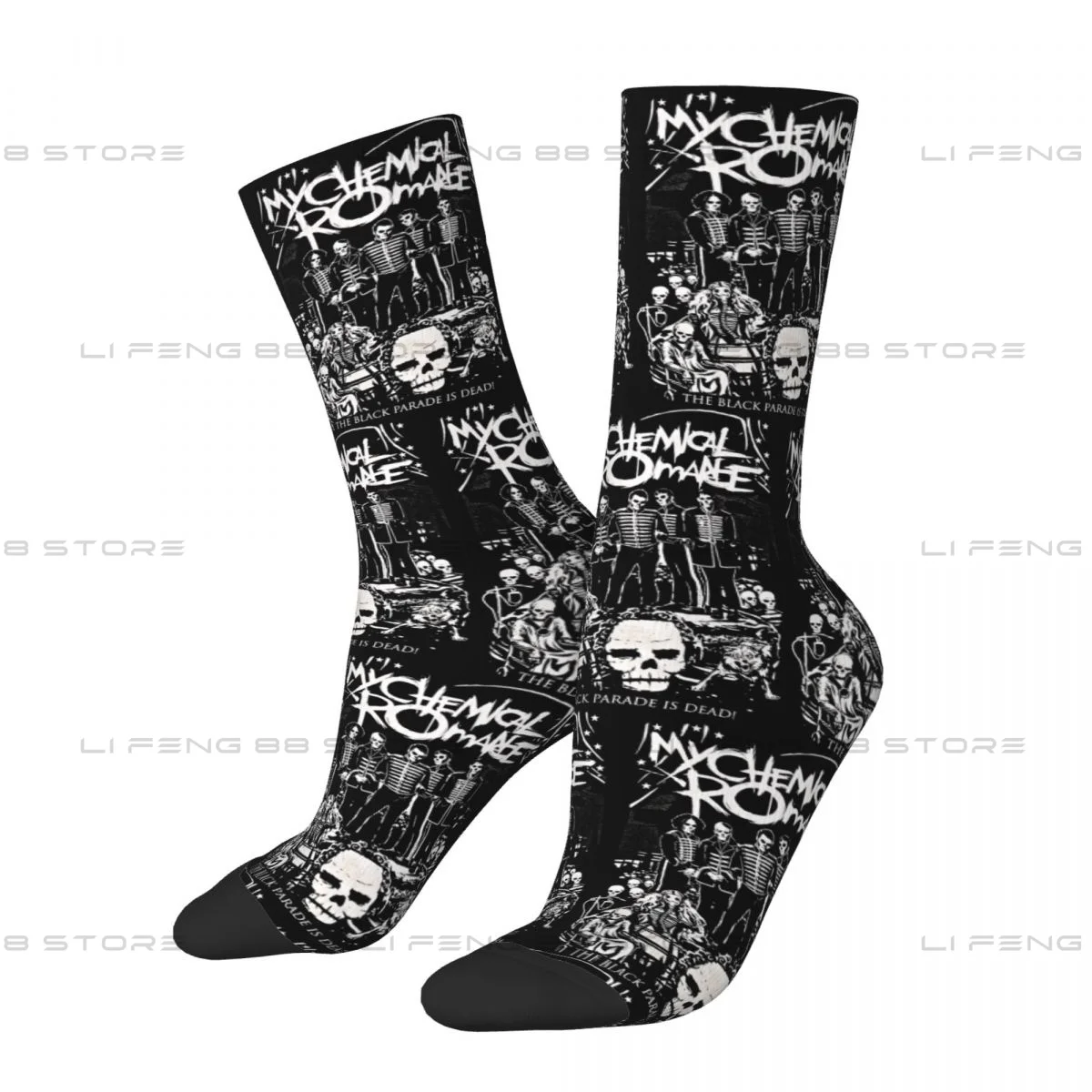 my chemical romance Three Cheers For Sweet Revenge Men Women Socks Outdoor Novelty Spring Summer Autumn Winter Stockings Gift