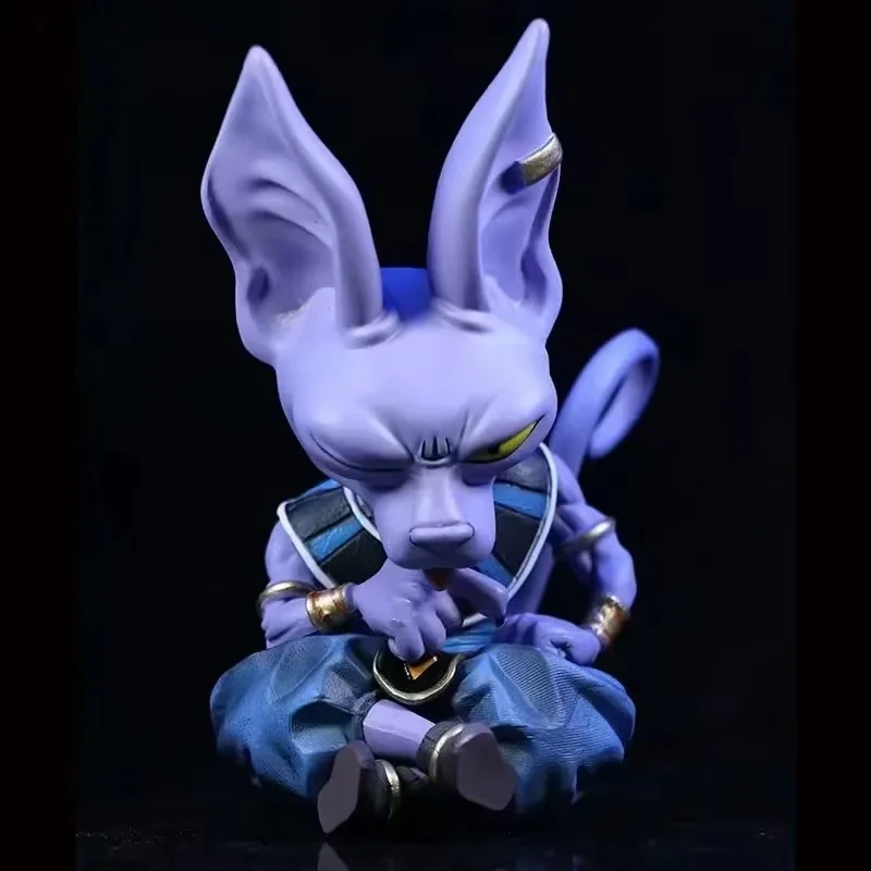 13CM Beerus Figuur Anime DRAGON BALL Cool Animatie Zithouding Model Speelgoed Cadeau Kunstwerk Collectie Decoratie Ornamenten
