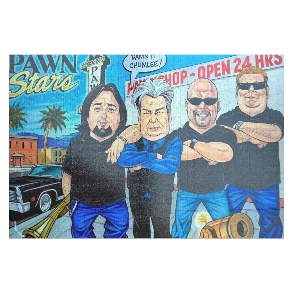 

Пазл Pawn Stars в Лас-Вегасе, персонализированное имя, дерево, настраиваемый подарок для детей, пазл для взрослых