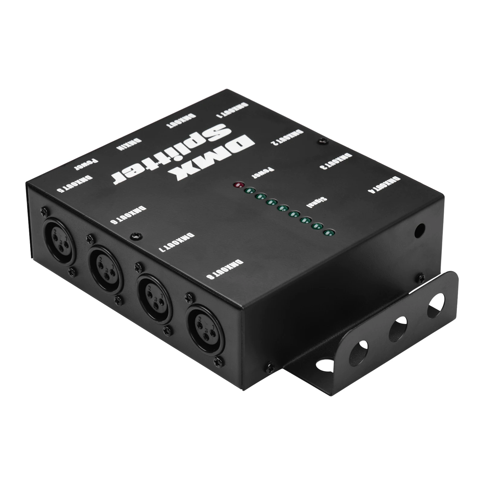 DMX512 Splitterverteiler für optischen Signalverstärker, 1, direkter Eingang und Ausgang, 8