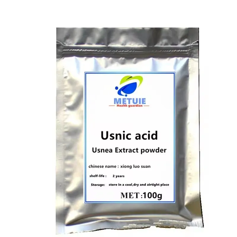 Sujia High quality Makeup Usnic acid 98%, usnea extract powder preservative  free shipping